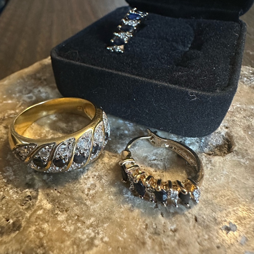 Ring with matching earrings